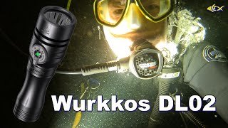 🔴 Wurkkos DL02 Tauchlampe Test Review 100 Meter wasserdichte Taschenlampe für Tauchen Camping Angeln