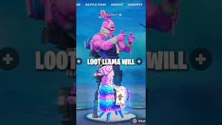 Will Loot Llama Comment?? | #lootllama #fortnite #fortnitememes #viral