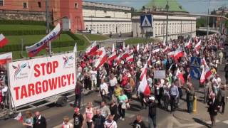 07.05.2016 WARSZAWA - MARSZ ODWAGI POLSKO! MARYJA ZWYCIĘŻY!