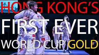 Hong Kong's First Ever World Cup Gold | Foil Fencing Team | 香港擊劍隊奪得世界盃金牌 張家朗, 蔡俊彥, 梁千雨 | 香港 v 義大利 擊劍