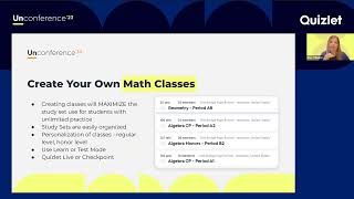 Subject session: Teaching Math using Quizlet