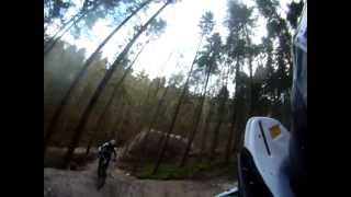 Aston Hill Surface to Air rear view GoPro HD helmet cam. Very soggy day! Dec 2012