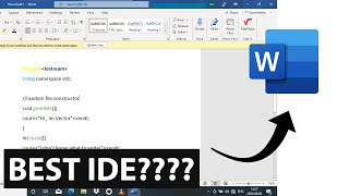 Is Microsoft Word Really the best IDE for programming? #shorts