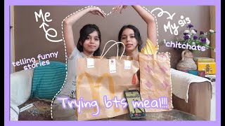 Trying Bts meal with my sister + chitchatting. | rimkookTV