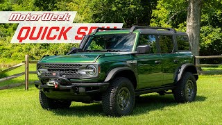 2024 Ford Bronco Everglades | MotorWeek Quick Spin