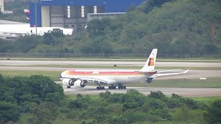 DECOLAGEM DO A340-600 IBERIA (OLD COLORS)