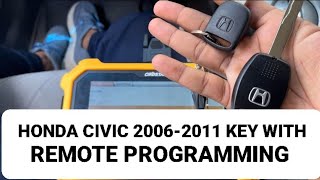 2006-2011 HONDA CIVIC REMOTE KEY PROGRAMMING ID46 CHIP WITH 433 REMOTE FOB