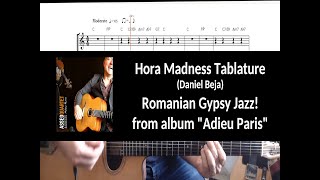 Hora madness - Romanian Gypsy jazz Style ! Guitar Tablature...