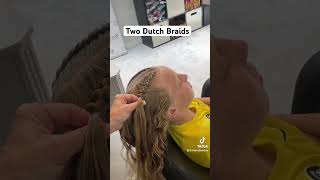 How to Dutch Braid #shorts #shortvideo #hairstyle #braids #dutchbraidhairstyles #easyhairstyle