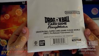 FUSION WORLD 5 or 6 pre release kits DRAGON BALL SUPER CARD GAME