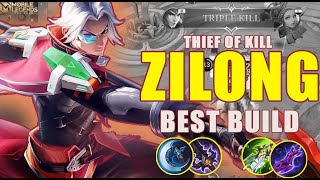 Zilong Thief of Kill!! - Zilong One Hit Build, Insane zilong - Build Top 1 Global Zilong