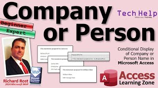 Conditional Display of Company or Person Name in Microsoft Access