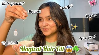 My Secret Hair oil | No baldness, Frizzyness, new hair growth, no hairfall, silky and straight hair