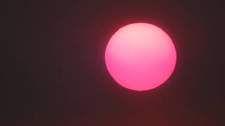 The red sun over Sydney Australia December 2019