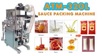 #奥特姆包装机械#AUTOMPACK ATM-320L automatic Verticalpasta/macaroni/paste/ honey/oil packing machine