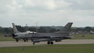 52nd FW 480 FS F16CJ`s at RAF Mildenhall for EX Cobra Warrior. #f16viper