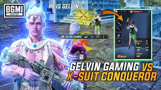 GELVIN VS X-SUIT CONQUEROR PLAYER| 60FPS BGMI MONTAGE| OnePlus,9R,8T,9,7T,7,,8,N105G,N100NeverSettle