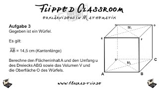 Pythagoras im Würfel - Aufgabe 3