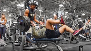 Pretending to Fail Heavy Bench Press Prank...👀