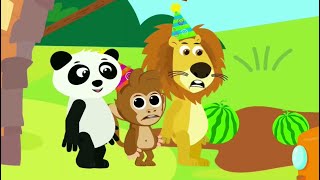 PANDA🐼 WITH HER FRIENDS: ANIMATION 👍ANIMALS