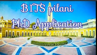 BITS pilani PhD Applications// PhD Addmission//Nidhi Yadav