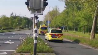 A1 Ambulance 02-131 Hurdegaryp en Rapid Responder 02-345 naar het MCL in Leeuwarden