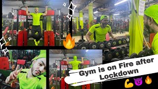 GOOD NEWS THE GYM IS OPEN NOW....GYM ON FIRE AGAIN BEAST MODE ON💪😈🔥[DK SINNER]