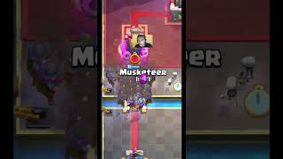 Musketeer attack😂😂😂 #clashmemes #gaming #clash #memes #clashfunny #clashroyals #games #clashr