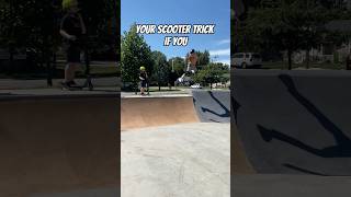 WORLDS BEST SCOOTER TRICK?! #scooterstunts #scootertricks #skatepark #scoot #sportsequipment #scoot