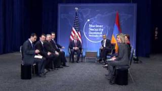 The meeting of Serzh Sargsyan and Barak Obama