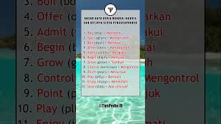 Vocab Kata Kerja Bahasa Inggris dan Artinya Serta Cara Pengucapannya #2 #short #shorts