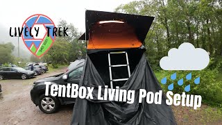 TentBox Living Pod Setup in Rain | Red Squirrel Part One Episode One