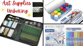 Unboxing new art supplies.✨Necessary art supplies must need a beginners.#artsupplies #unboxing #art