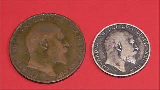 1906 Edward VII Silver Shilling Coin #numismatics #coincollecting #silvercoins