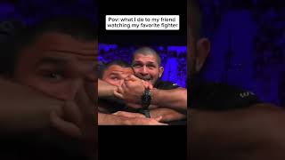 Khabib lost his mind watching Usman Nurmagomedov win..🤯 #ufc #mma #khabib