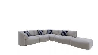 Przykład Animacji 3d mebla - pojawiająca się modułowa sofa Nr3