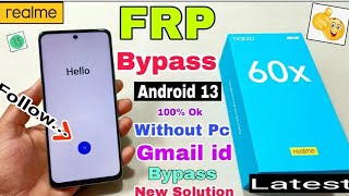 Realme Narzo 60x 5g FRP Bypass Android 13 | New Trick | Realme Narzo RMX3782 Google Account Unlock 🔓