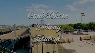 Gandhidham railway station fob view l Indian flag view