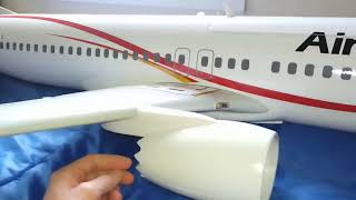 Motion rc AL37 737 max airliner Air Niugini fiberglassed.