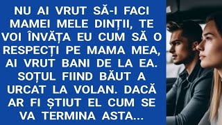 Nu ai vrut să-i faci mamei mele dinții,te voi învăța eu cum să o respecți pe mama mea,ai vrut bani..