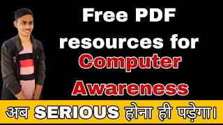 FREE PDF RESOURCE FOR COMPUTER AWARENESS #ibpsclerk #ibpsclerk2022 #ibpsclerkanalysis