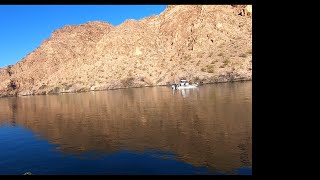 Willow Beach Arizona, Native Titan 10.5. A friend got a 30 and a 7. The water is clear and no weeds.