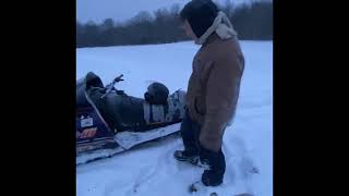 Riding snowmobile! 1978 arctic cat jag and 1996 ski doo formula lll