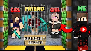 My friend got trapped in Minecraft "Girls only server"#viral #minecraft #minecraftvideo #gaming