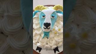 sheep 🐏 theme cake decorating| sheep cake design ideas| #cake #sheep #goat #shorts #viralvideo