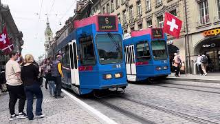 Travel Sumer Bern Switzerland Tram Bus