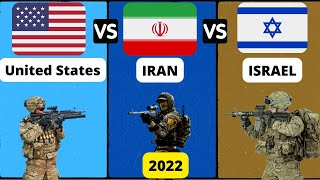 USA vs Israel Vs Iran Military Power Comparison 2022 | Iran Vs Israel vs Usa Military Power 2022