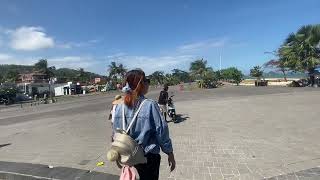 Suasana pantai kuta mandalika Lombok