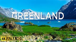 FLYING OVER GREENLAND - Расслабляющая музыка и красивый природный ландшафт - Видео 4K