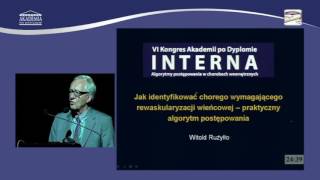 Jak identyfikować chorego wymagającego rewaskularyzacji wieńcowej   praktyczny algorytm postępowania